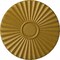 Ekena Millwork Shakuras Ceiling Medallion (For Canopies up to 5"), Hand-Painted Pharaohs Gold, 19 3/4"OD x 1 3/8"P CM20SHPGS - alternate 1